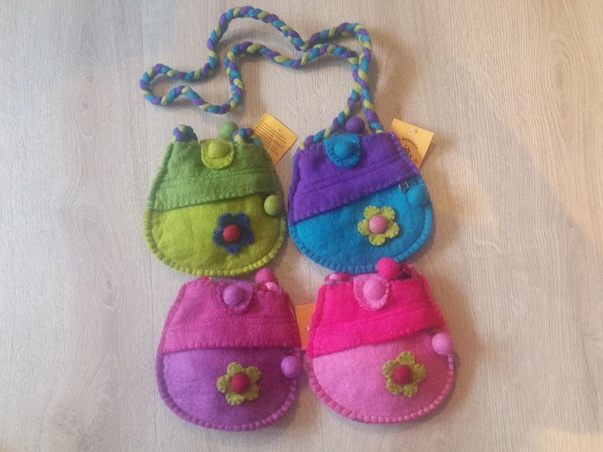Sac feutre fleur