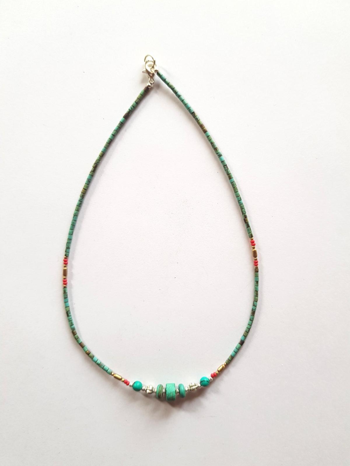 Collier lien turquoise