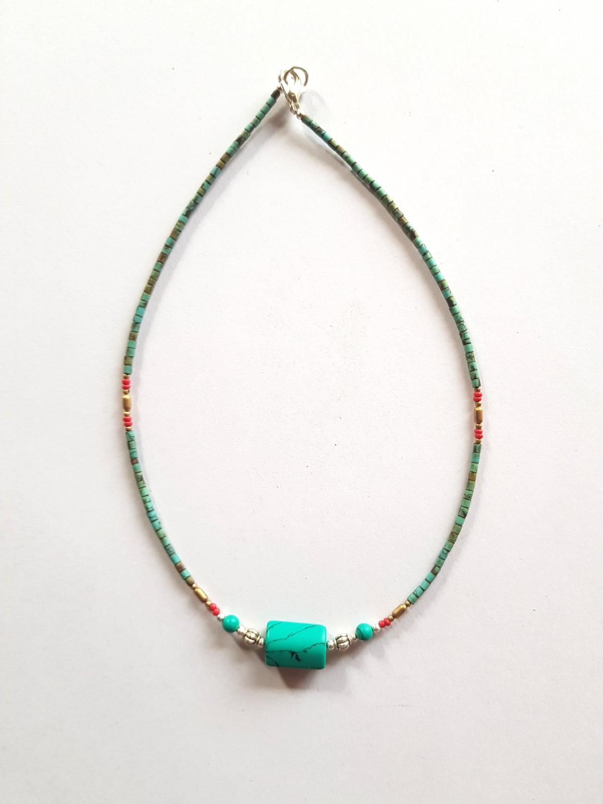 Collier lien turquoise
