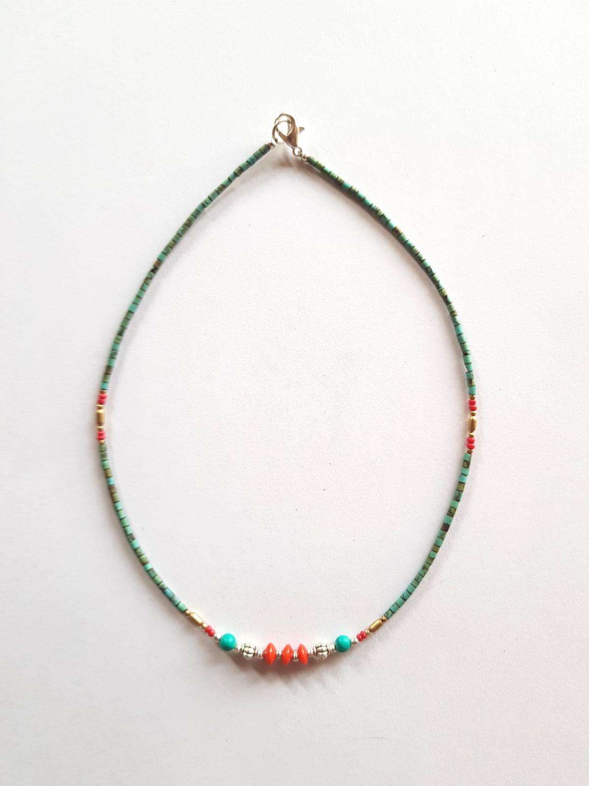 Collier lien turquoise