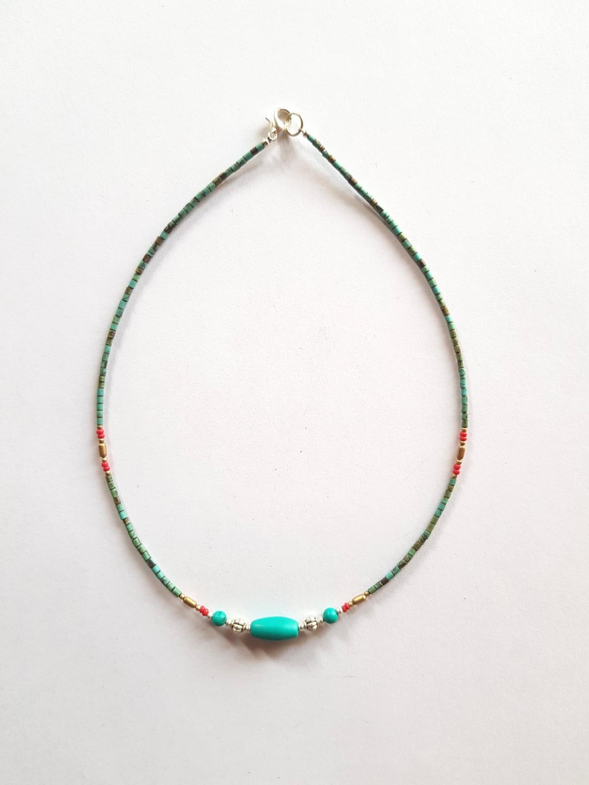 Collier lien turquoise