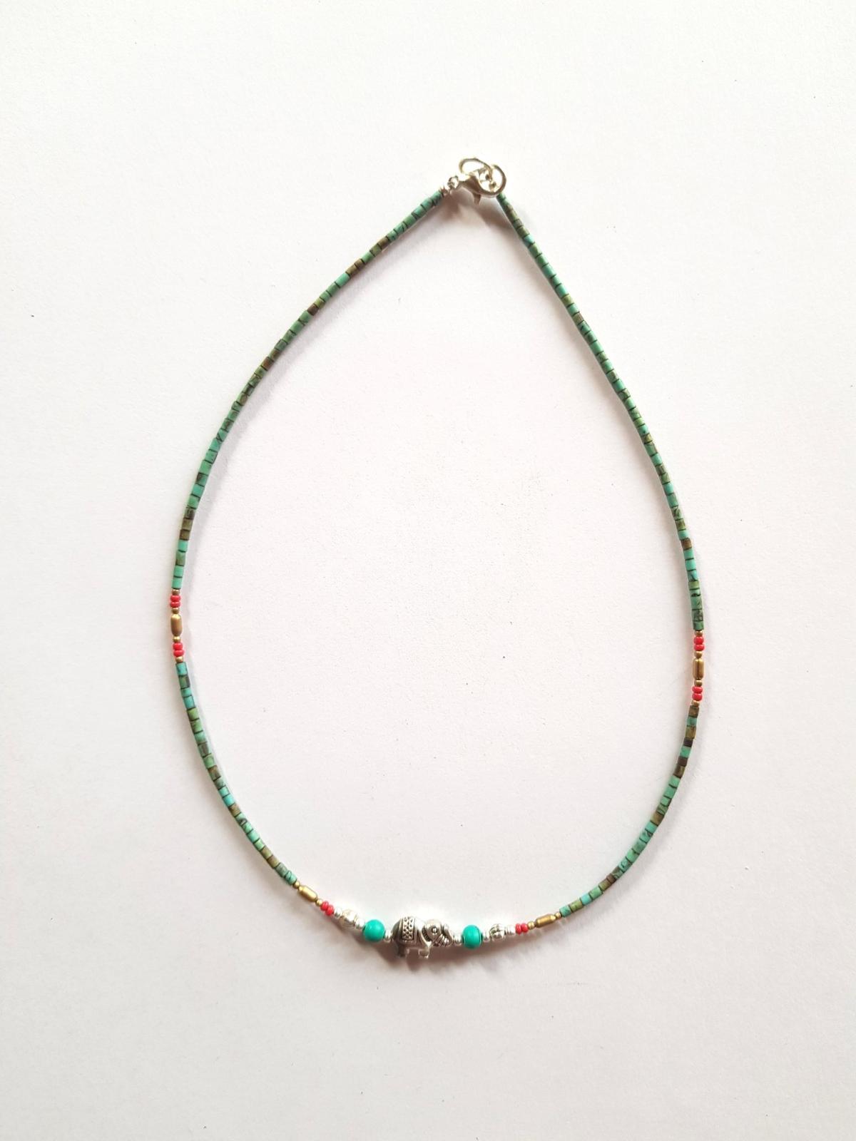 Collier lien turquoise