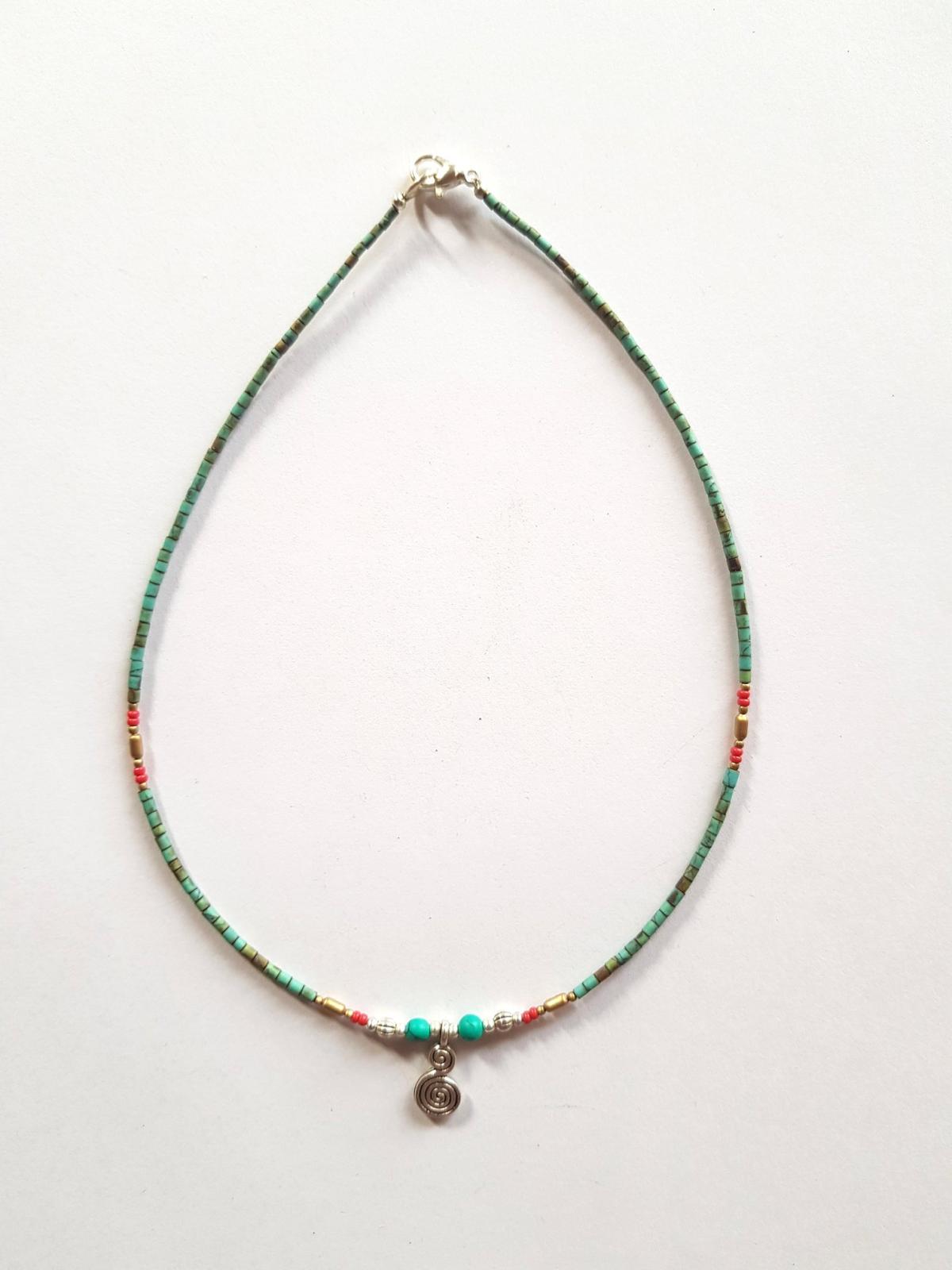 Collier lien turquoise