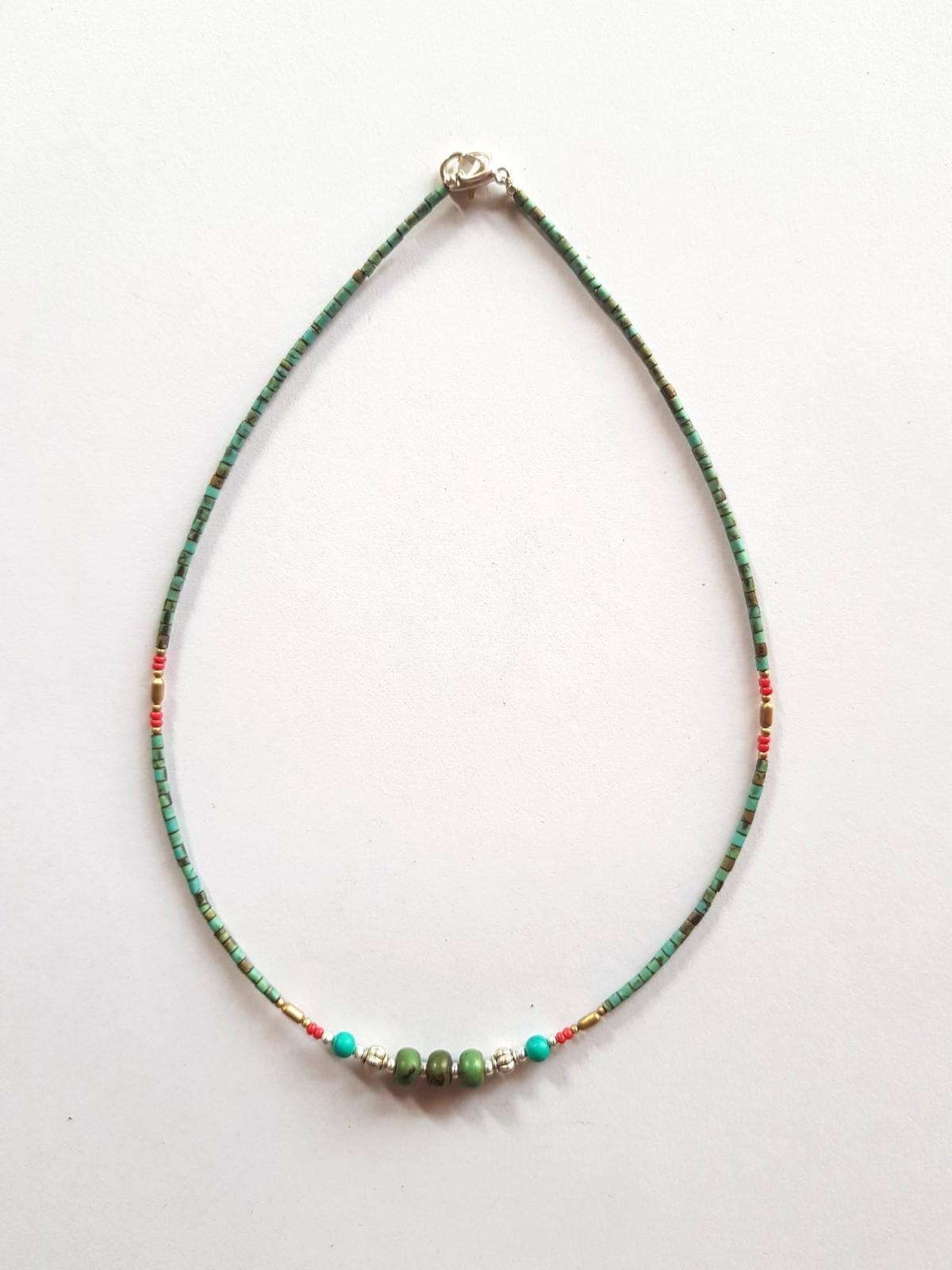 Collier lien turquoise