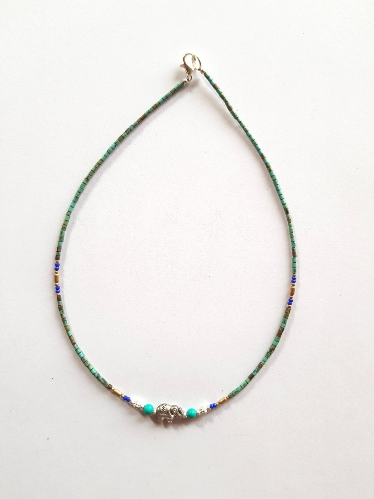 Collier lien turquoise