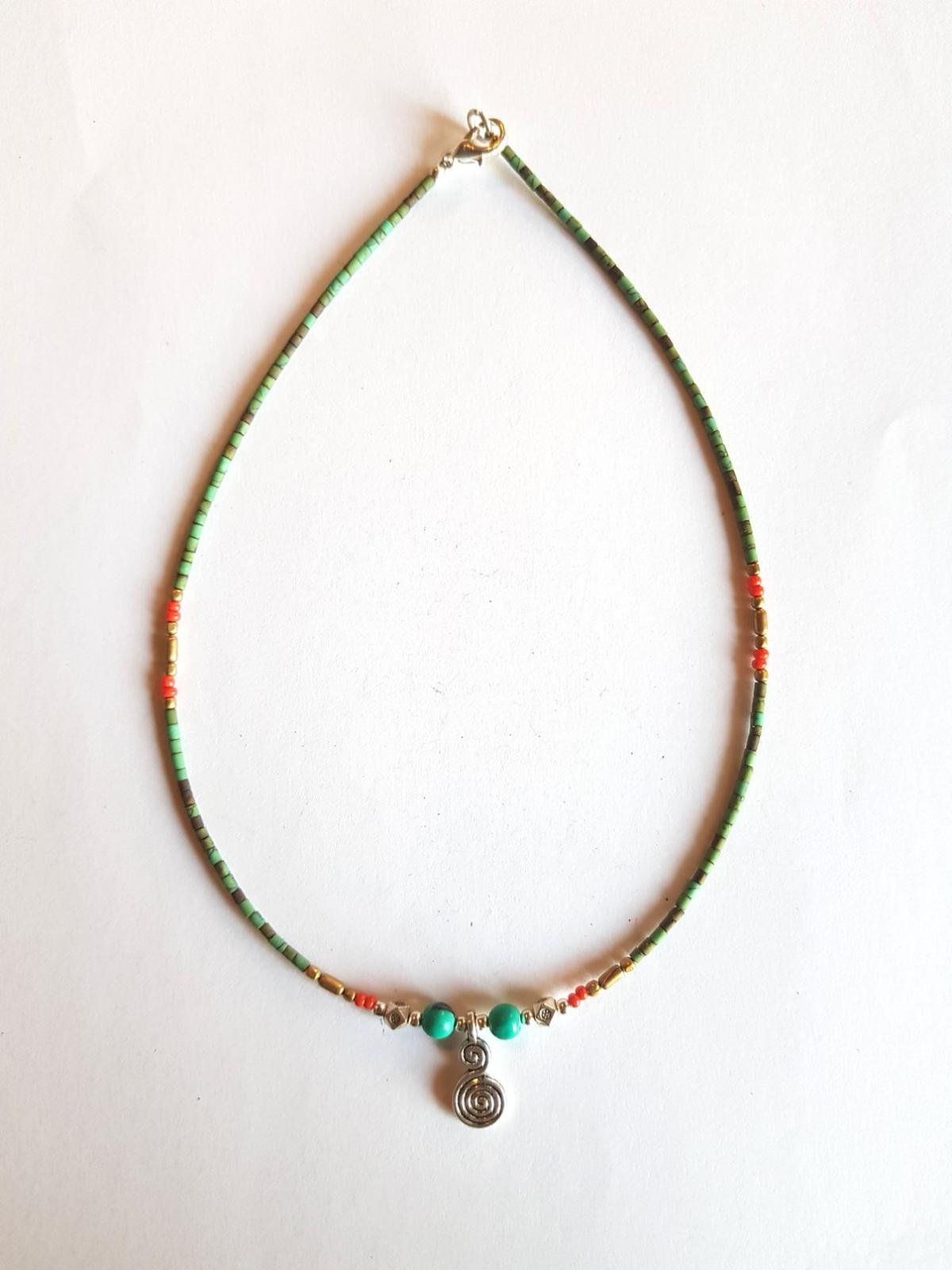 Collier lien turquoise
