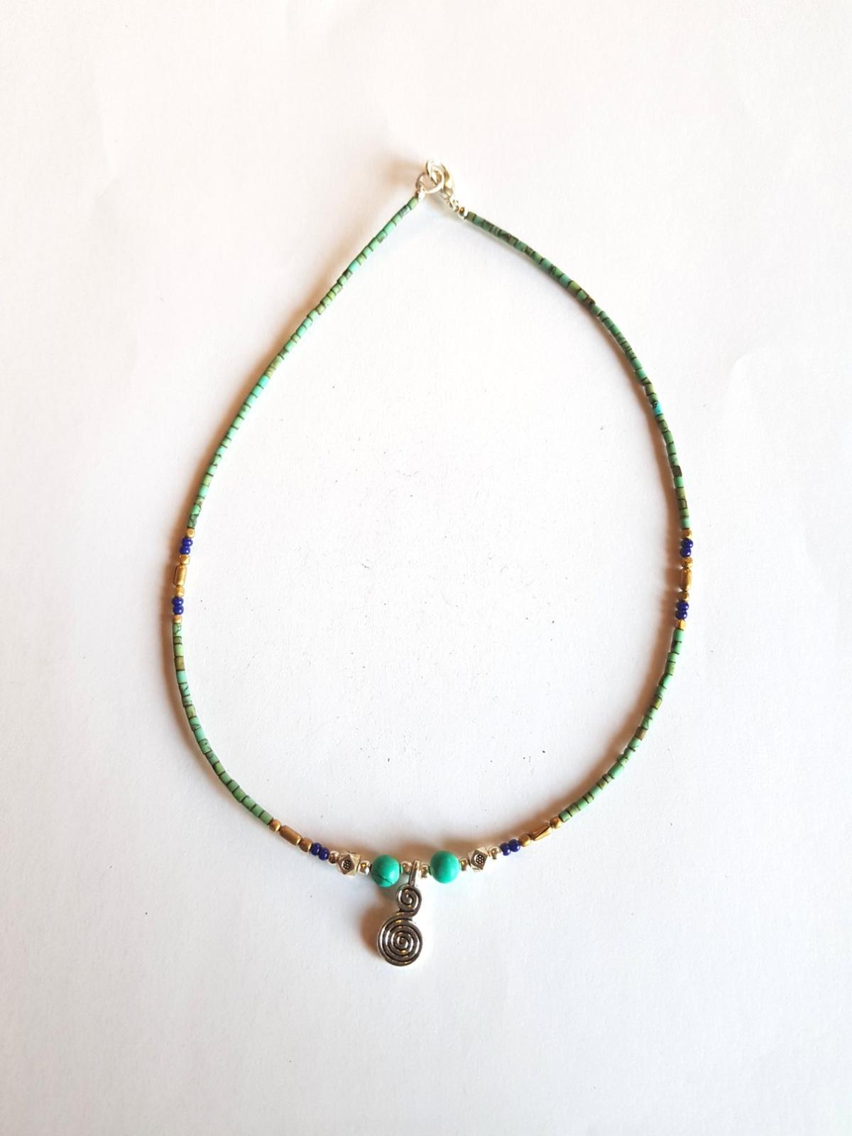 Collier lien turquoise