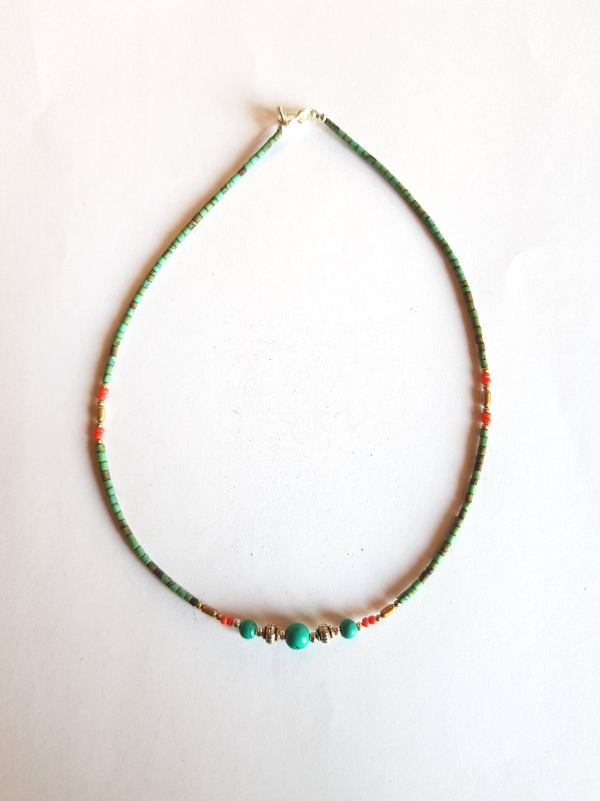 Collier lien turquoise