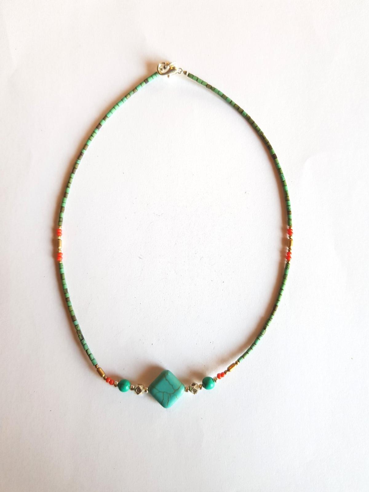 Collier lien turquoise