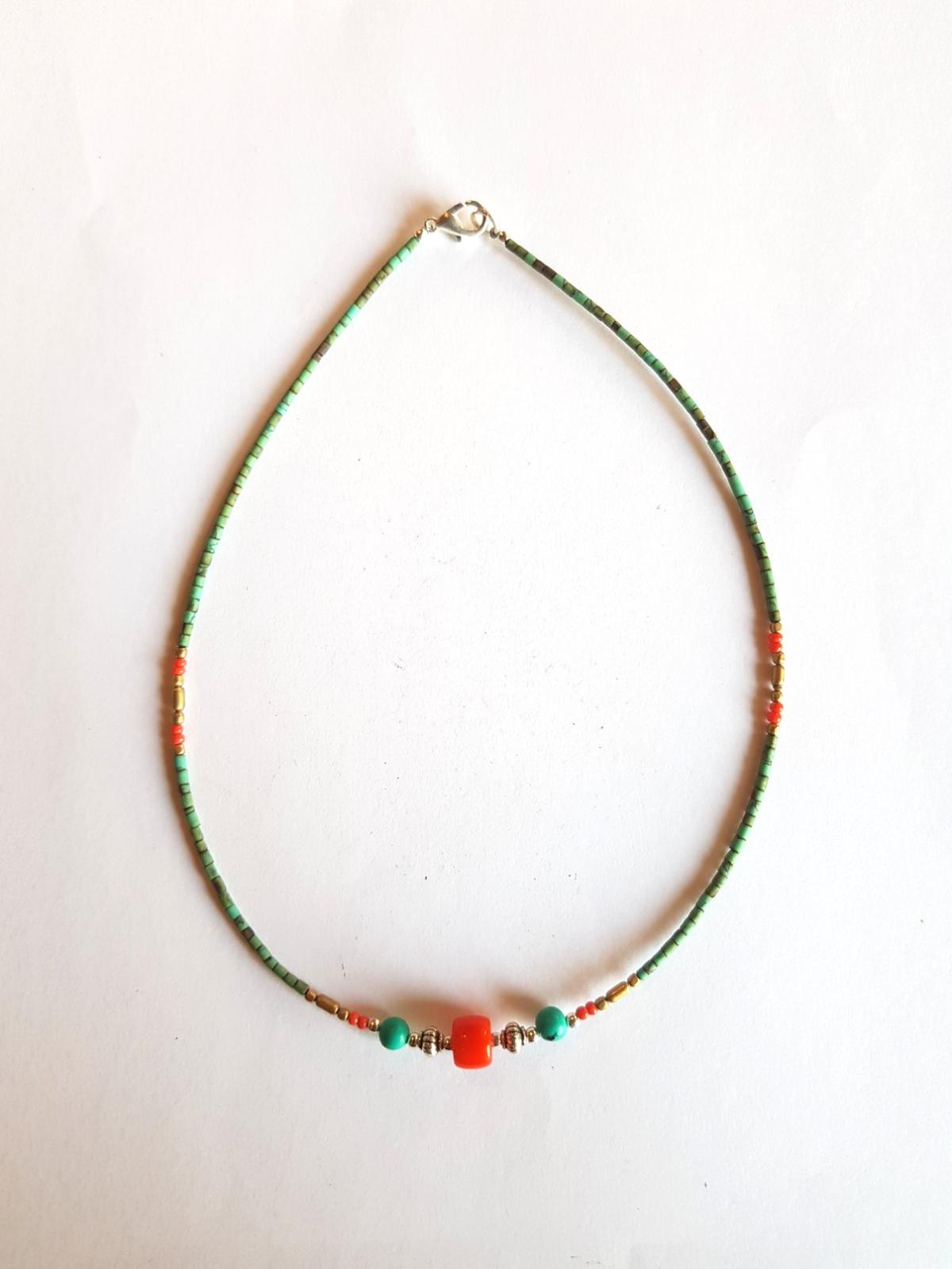 Collier lien turquoise