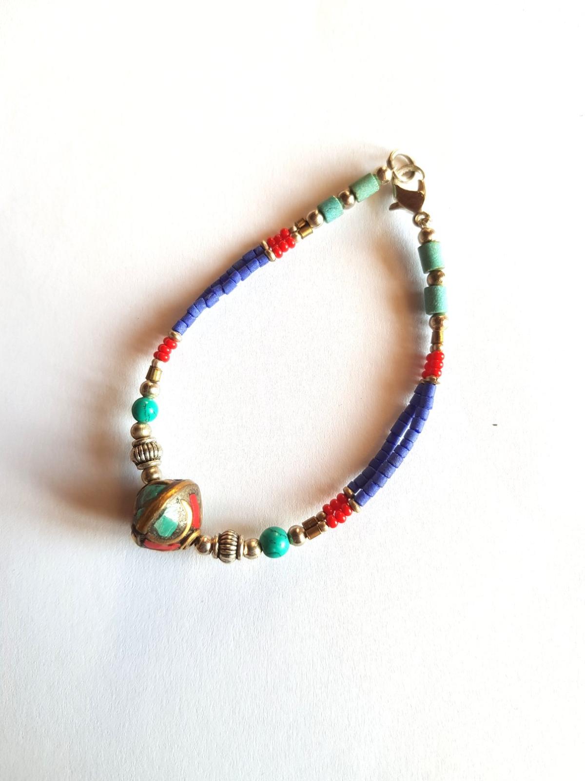 Bracelet tibétain perle ethnique