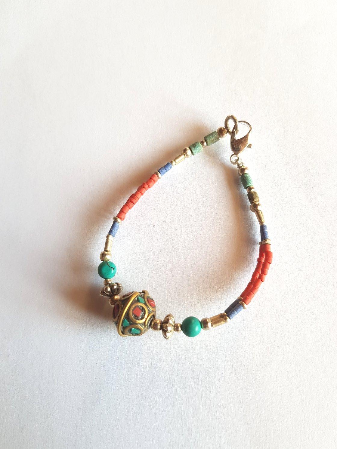 Bracelet tibétain perle ethnique