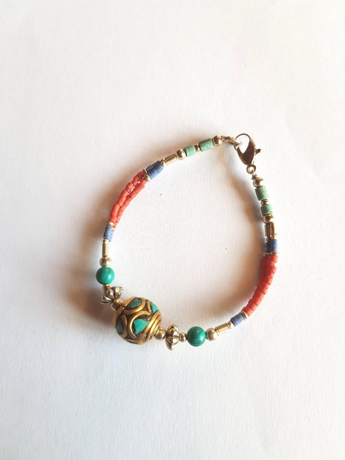 Bracelet tibétain perle ethnique