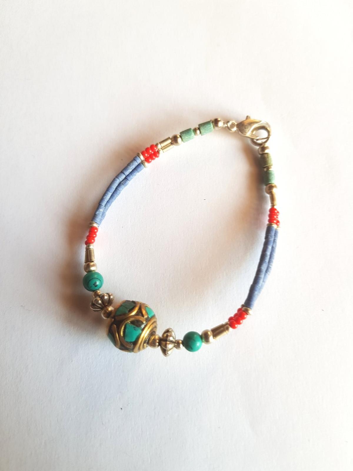 Bracelet tibétain perle ethnique