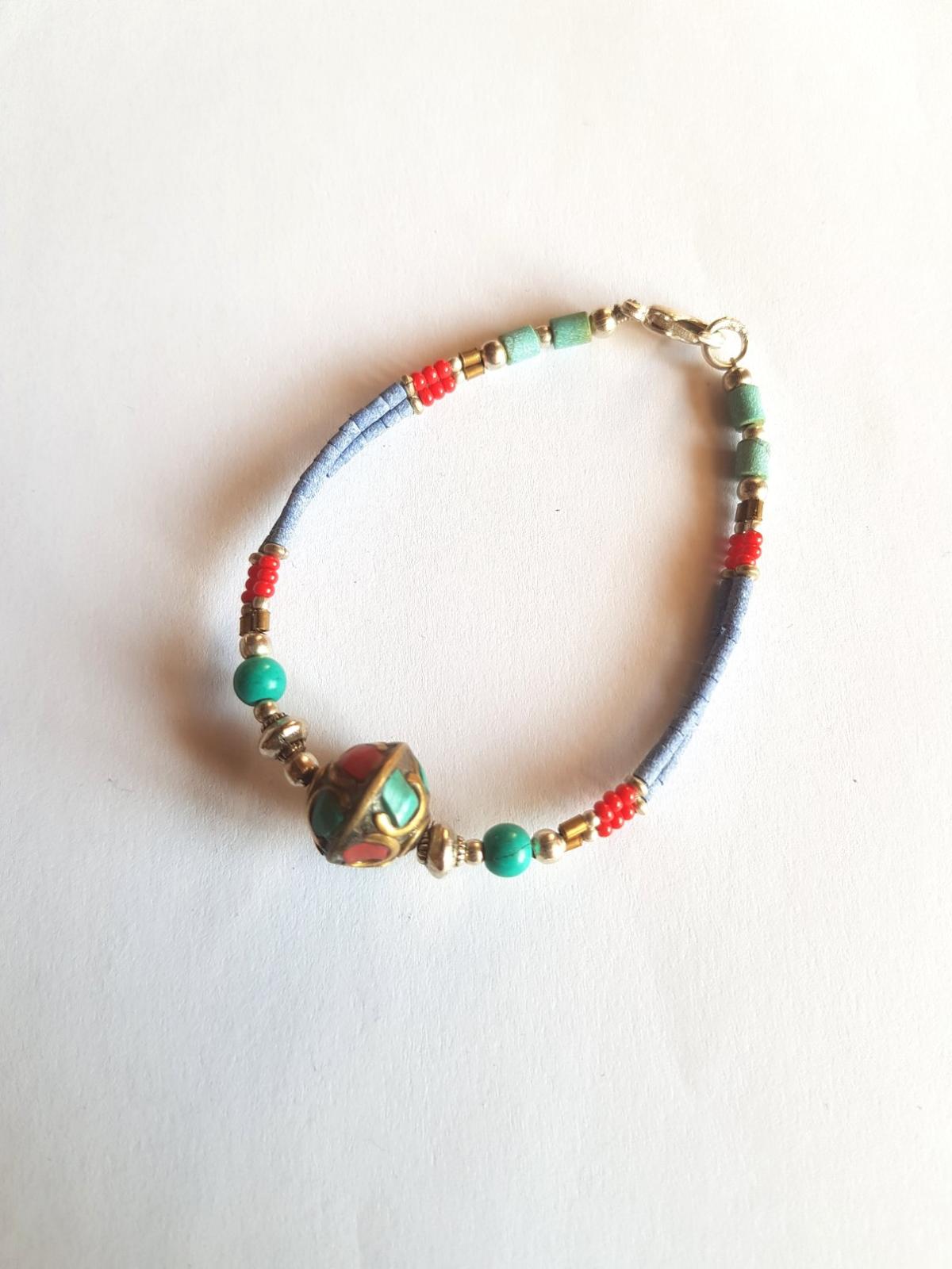 Bracelet tibétain perle ethnique