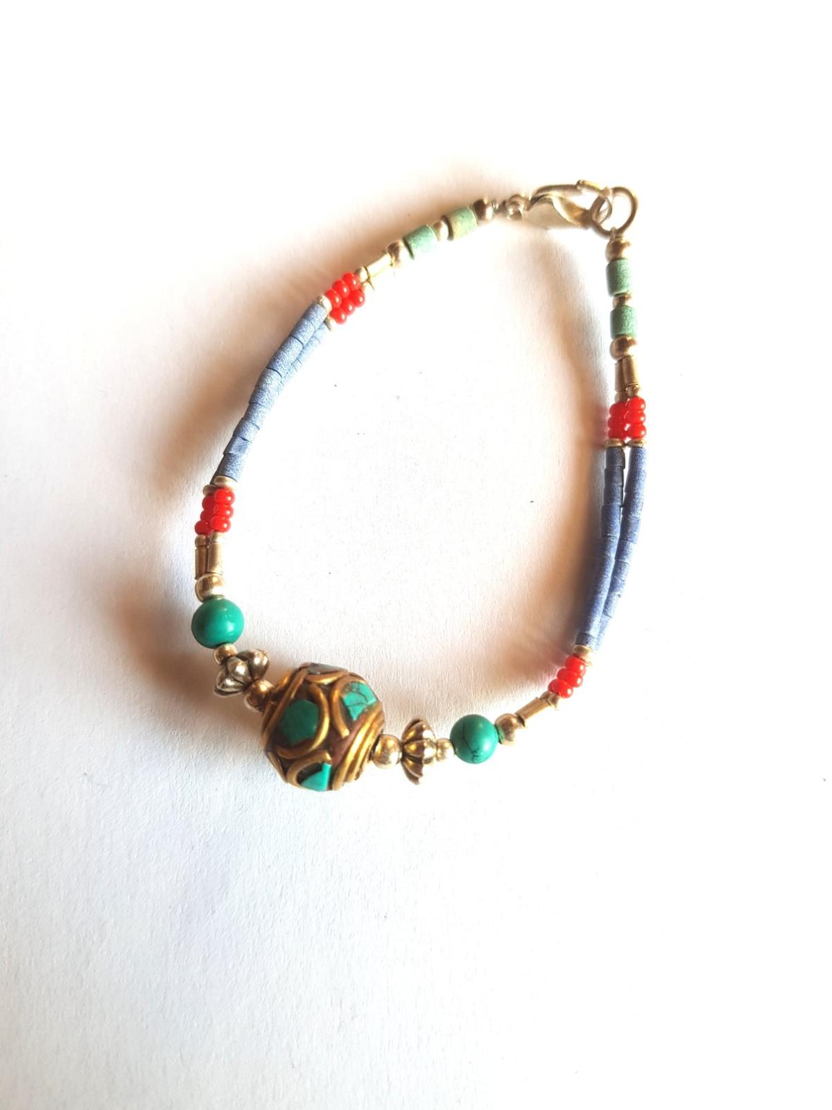Bracelet tibétain perle ethnique
