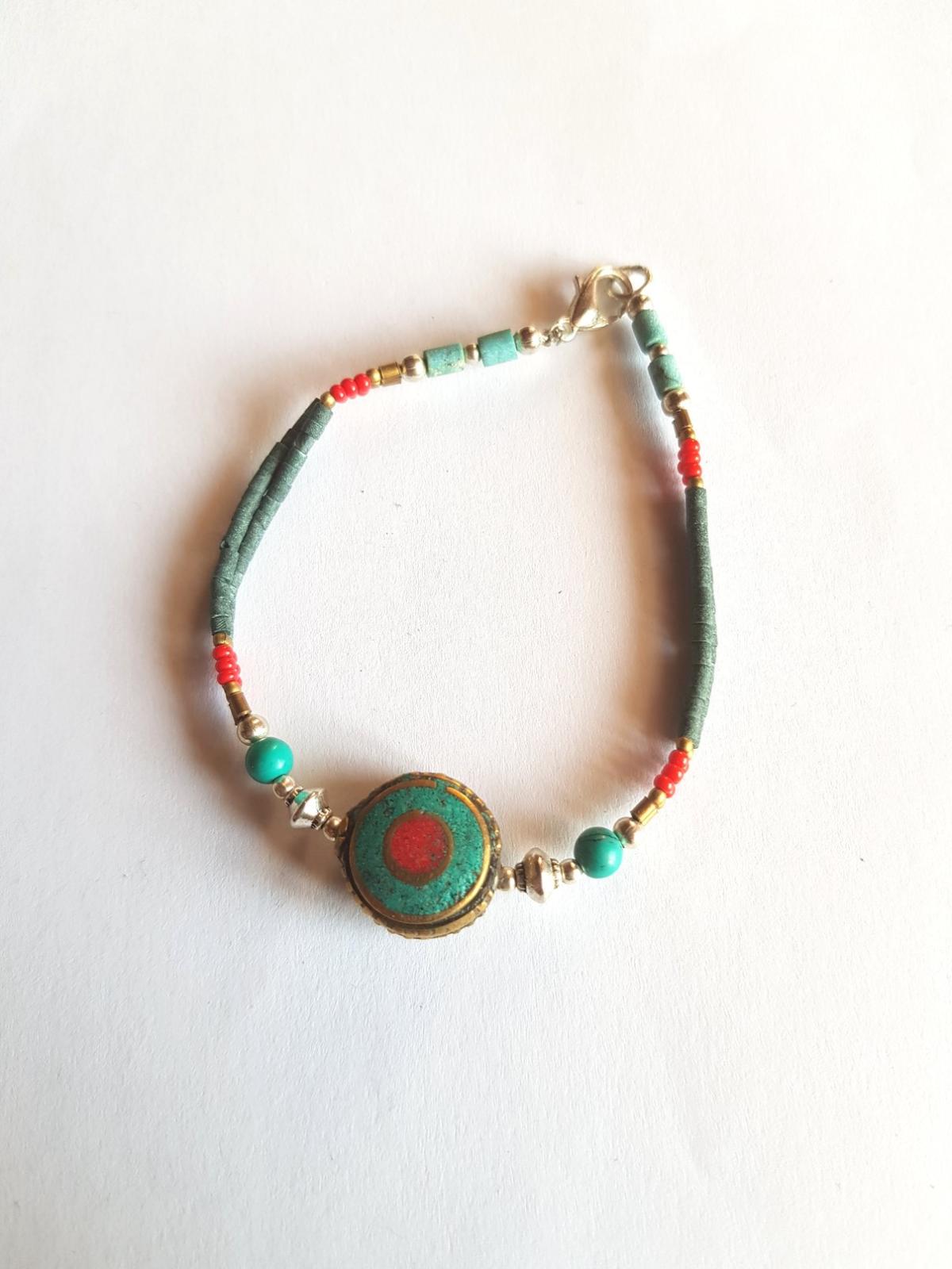 Bracelet tibétain perle ethnique