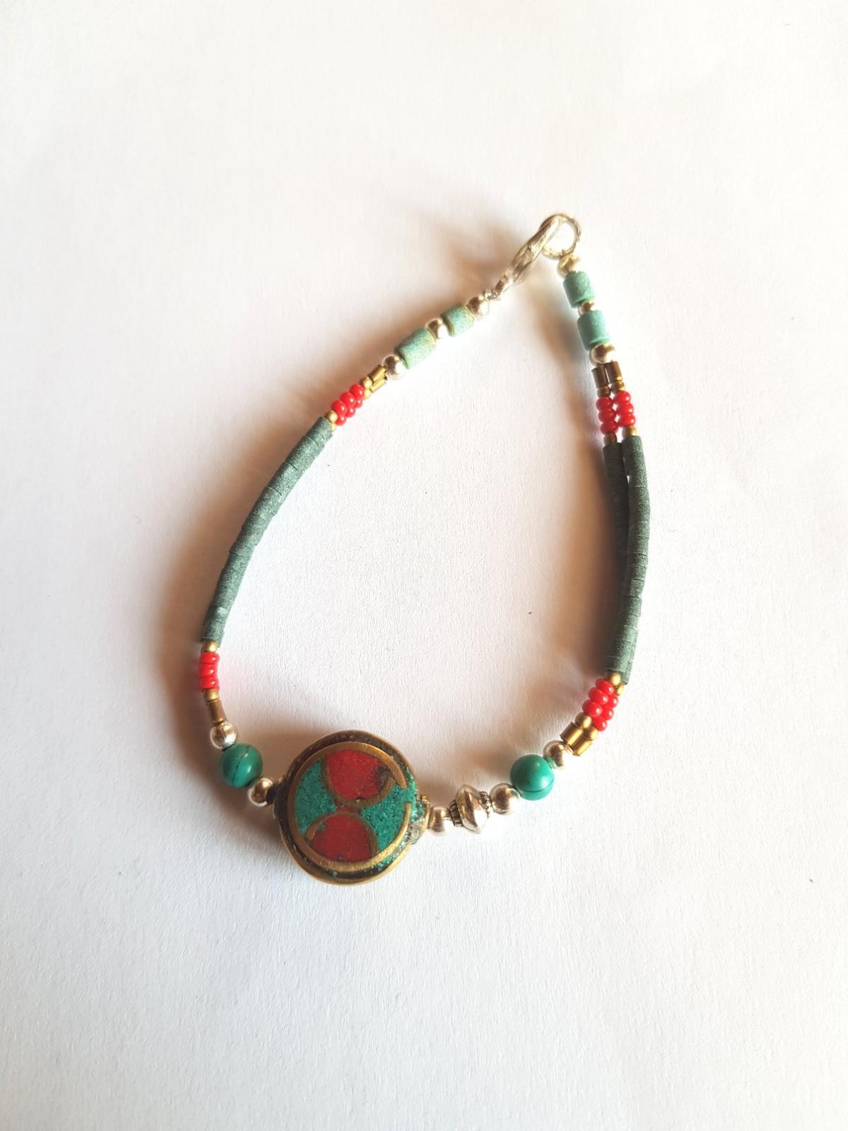 Bracelet tibétain perle ethnique