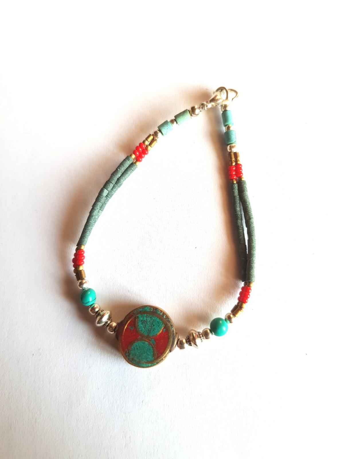 Bracelet tibétain perle ethnique
