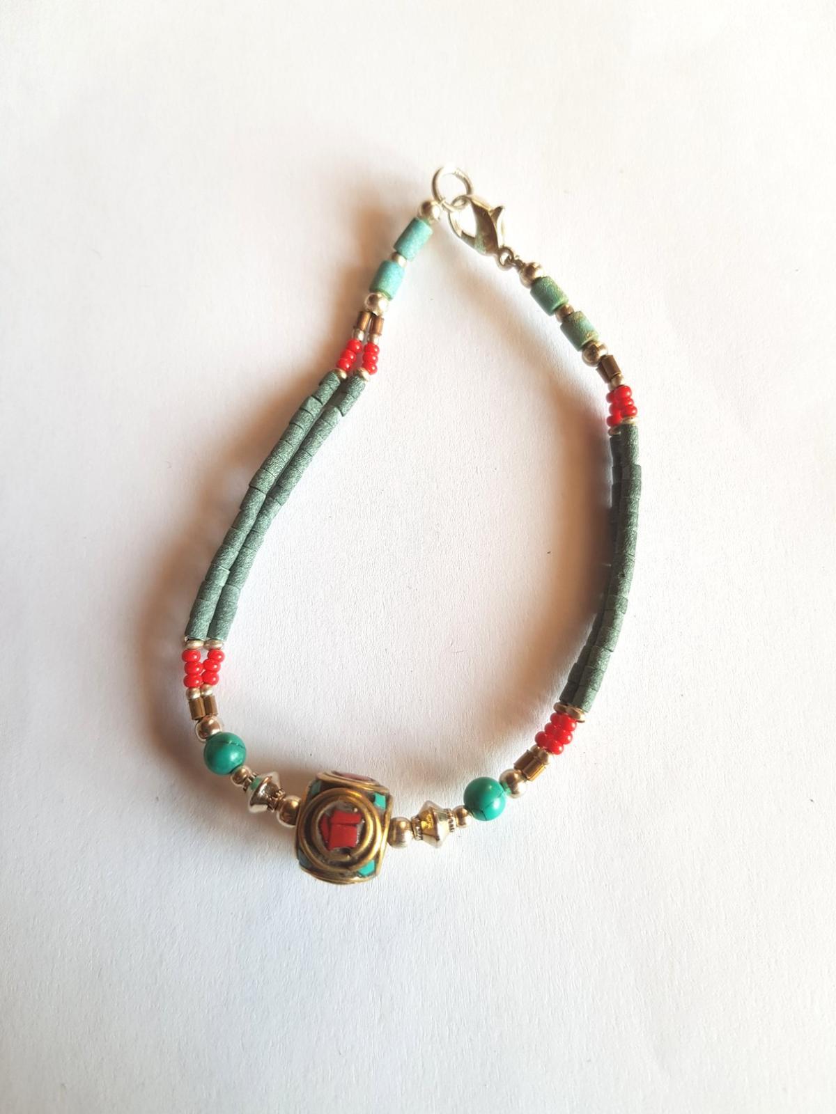 Bracelet tibétain perle ethnique