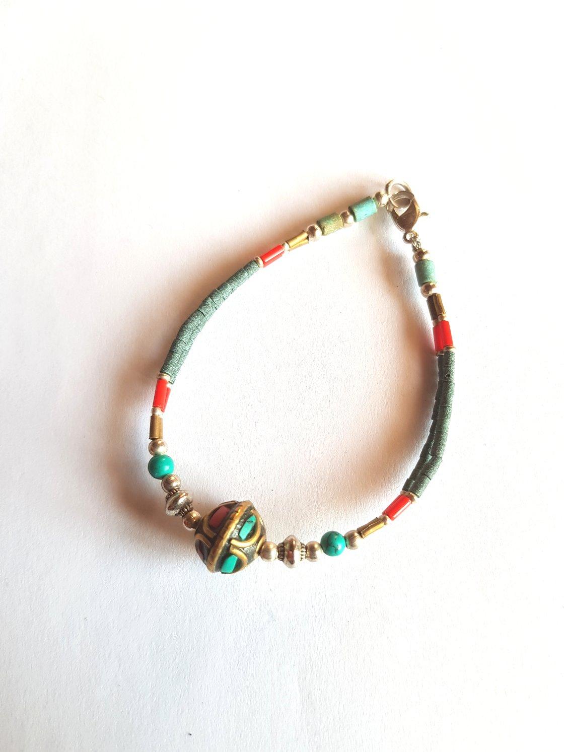 Bracelet tibétain perle ethnique