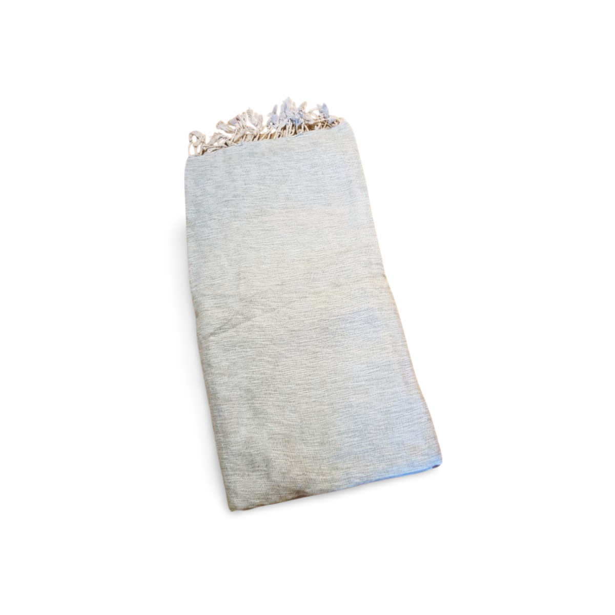 Grand plaid laine uni gris clair