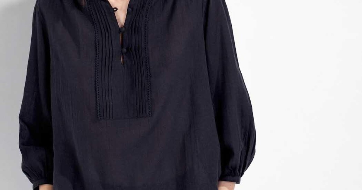 Haut En Gaze De Coton Femme