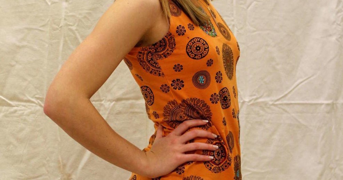 Top Tissage Jersey Orange Cream Femme - 2436972-orange