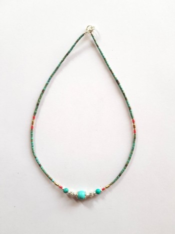 Collier lien turquoise