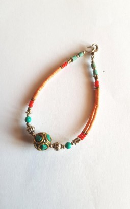 Bracelet tibétain perle ethnique