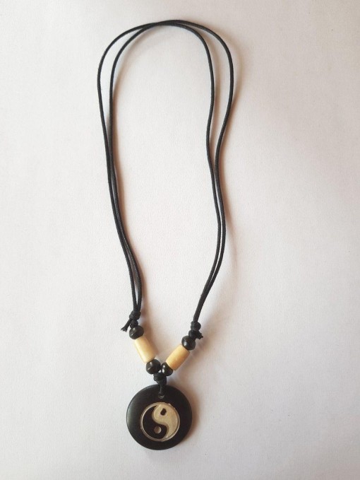 Collier Yin Yang lien coulissant