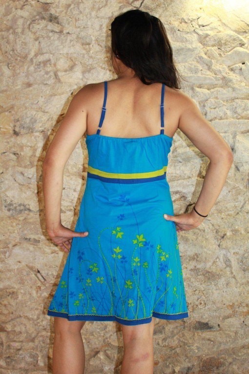 Robe été turquoise