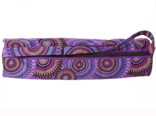 Sac Yoga  imprimé coton violet