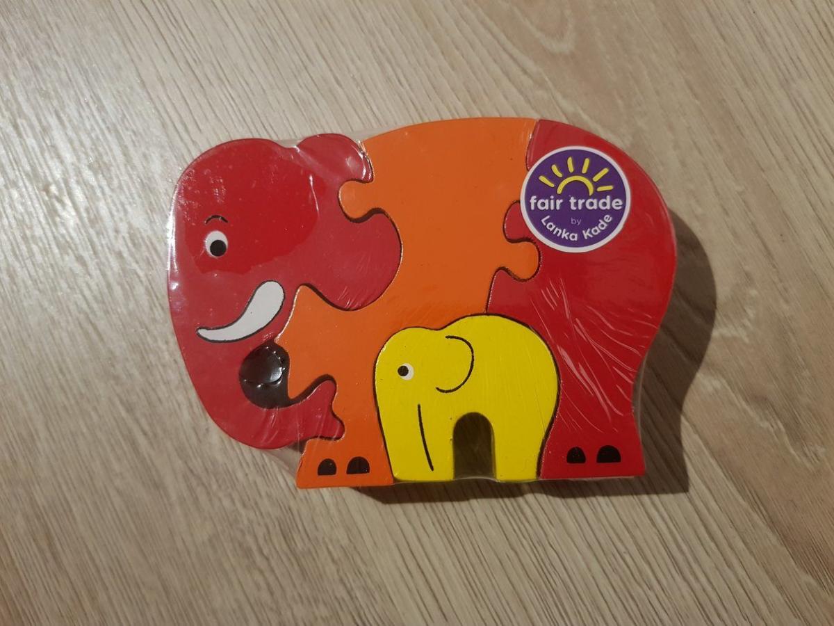 Puzzle maman et bébé éléphant