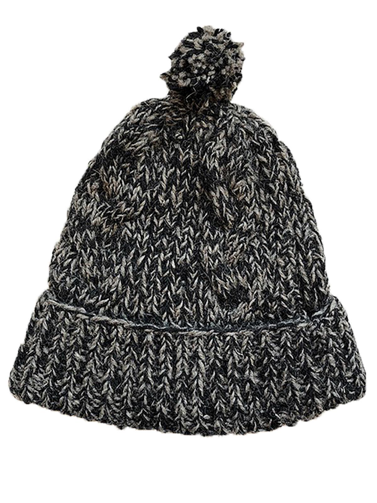 Bonnet laine et polaire anthracite