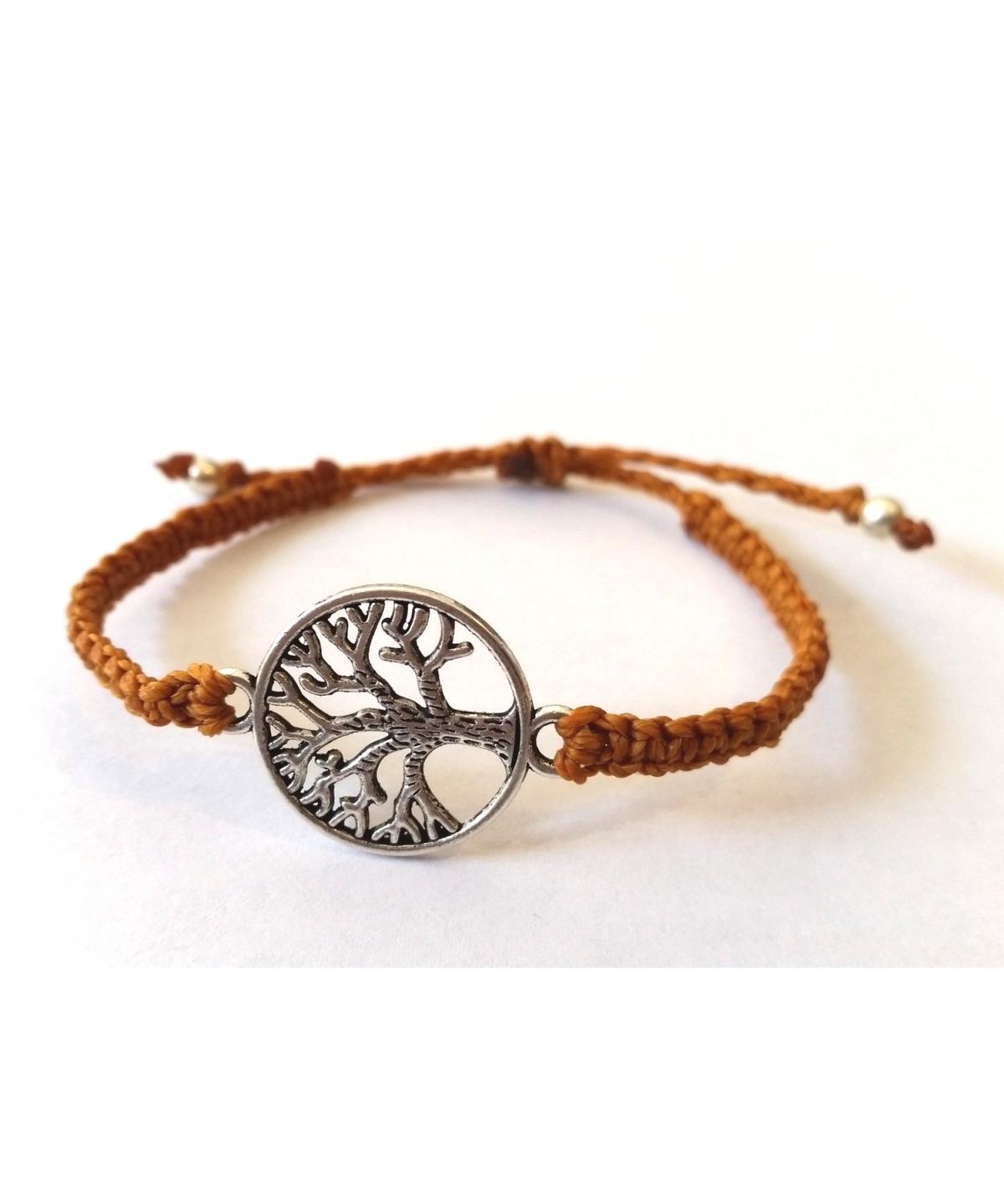 Bracelet macramé arbre de vie différentes couleurs