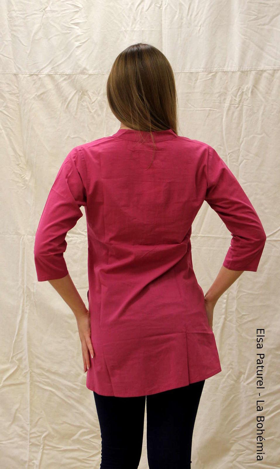 Tunique unie rose