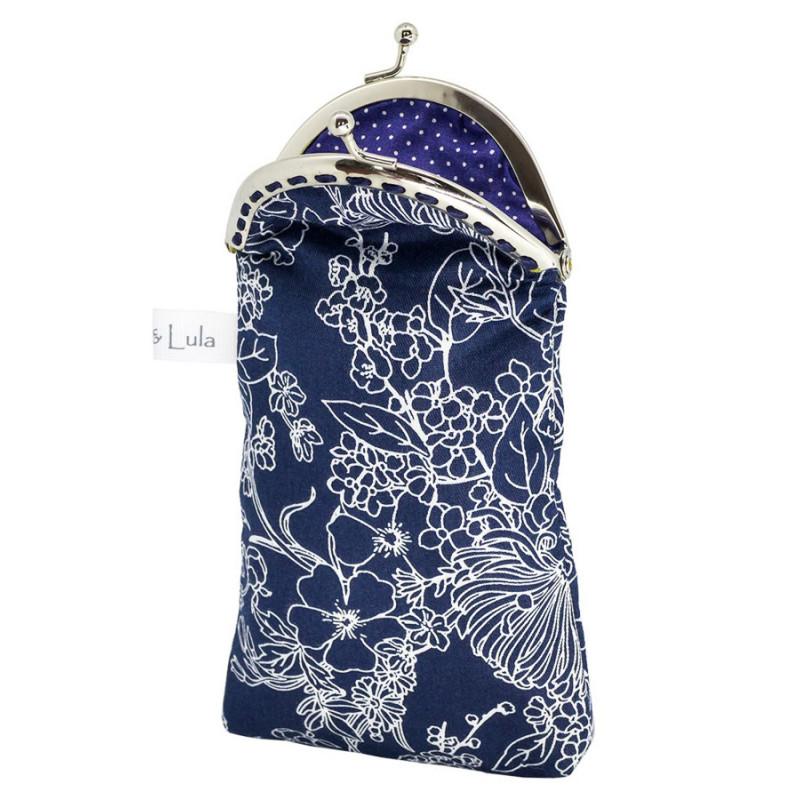 Etui à lunettes bleu