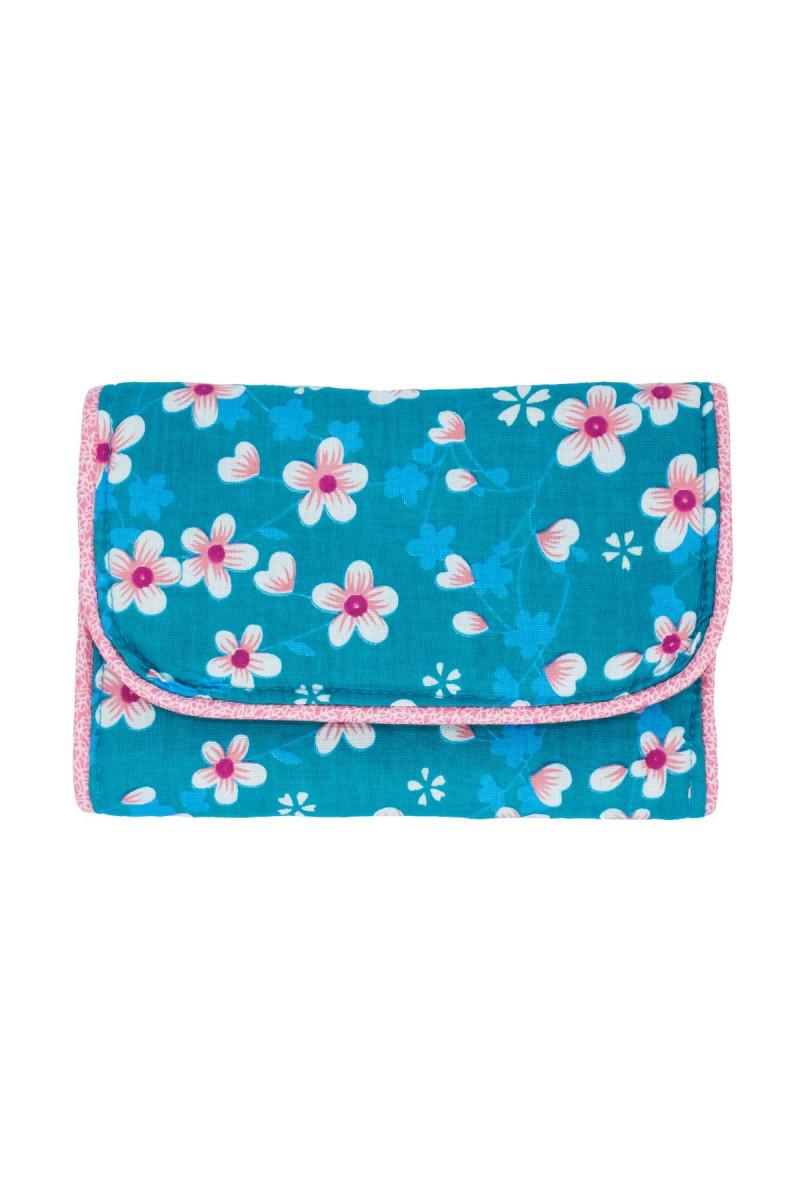 Pochettes à barettes turquoise