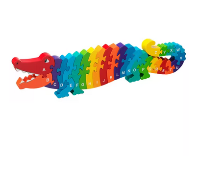 Puzzle alphabet crocodile