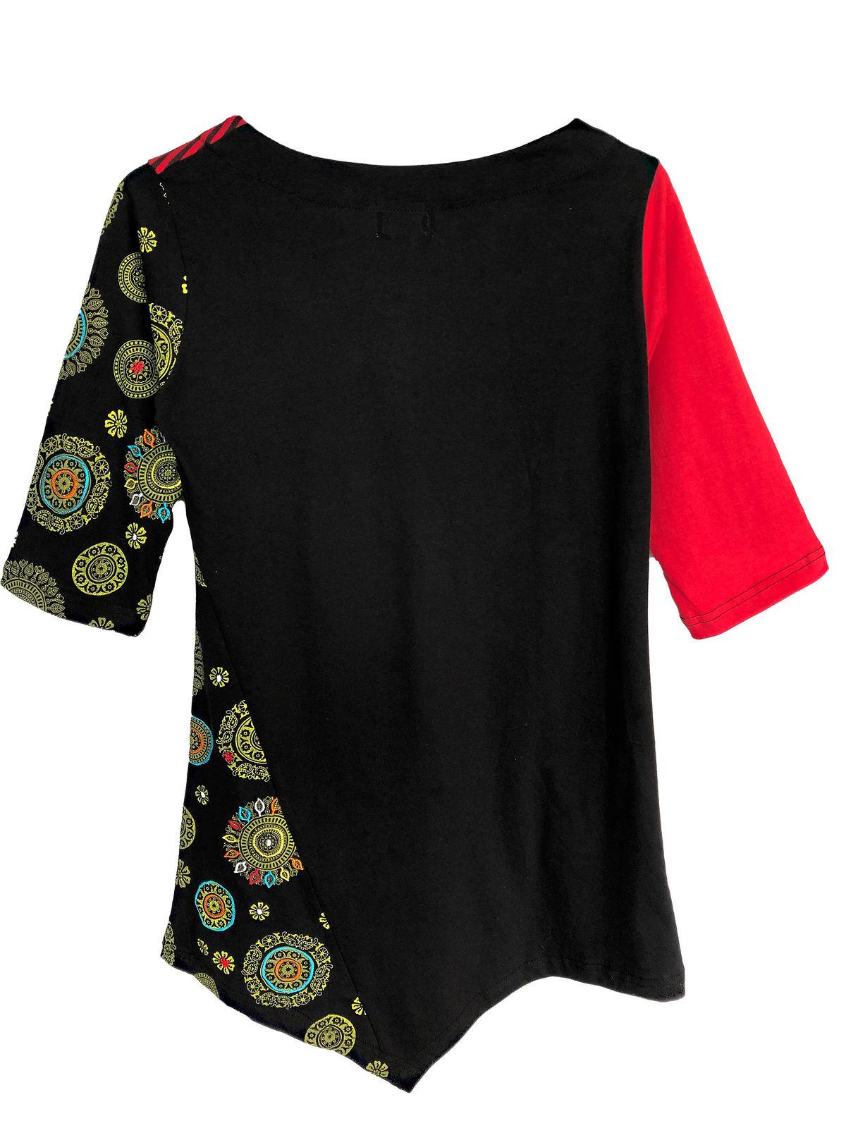 Robe tunique ethnique en coton