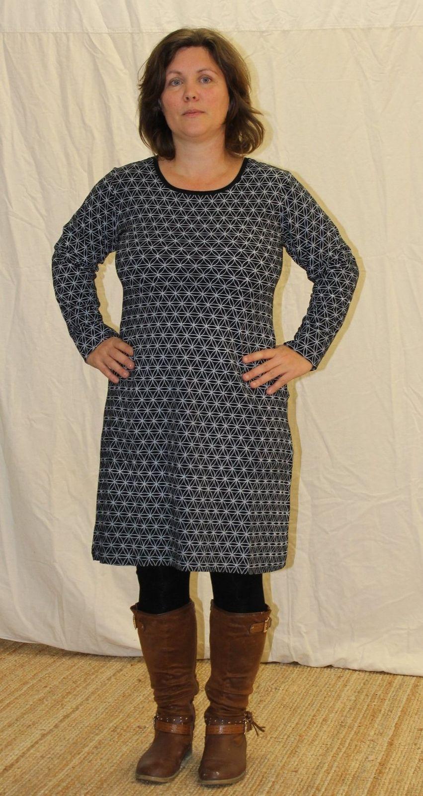 Robe motif noir et blanc