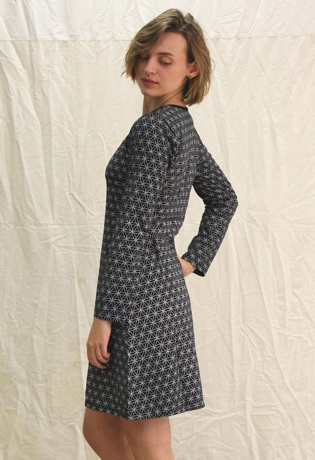 Robe motif noir et blanc