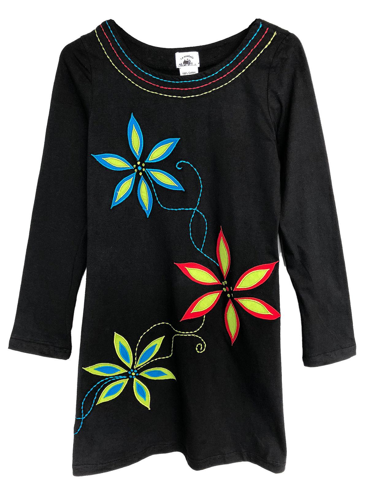 Tunique ou robe ethnique fleur